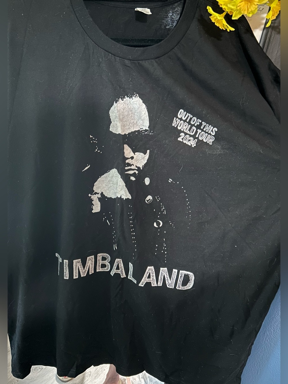 Timbaland Black Graphic Tour T-Shirt